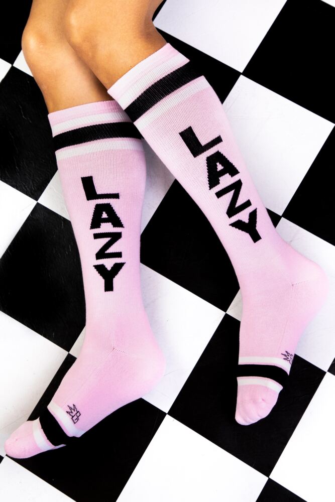 Sockshop Gumball PoodleMens & Womens Cotton Lazy Knee High Socks