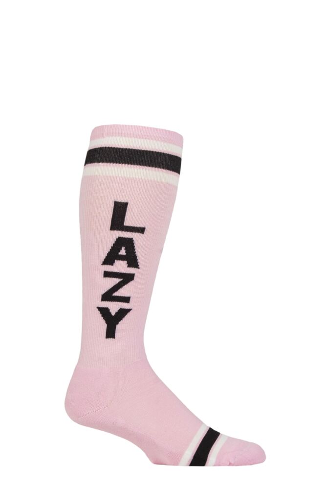 Sockshop Gumball PoodleMens & Womens Cotton Lazy Knee High Socks