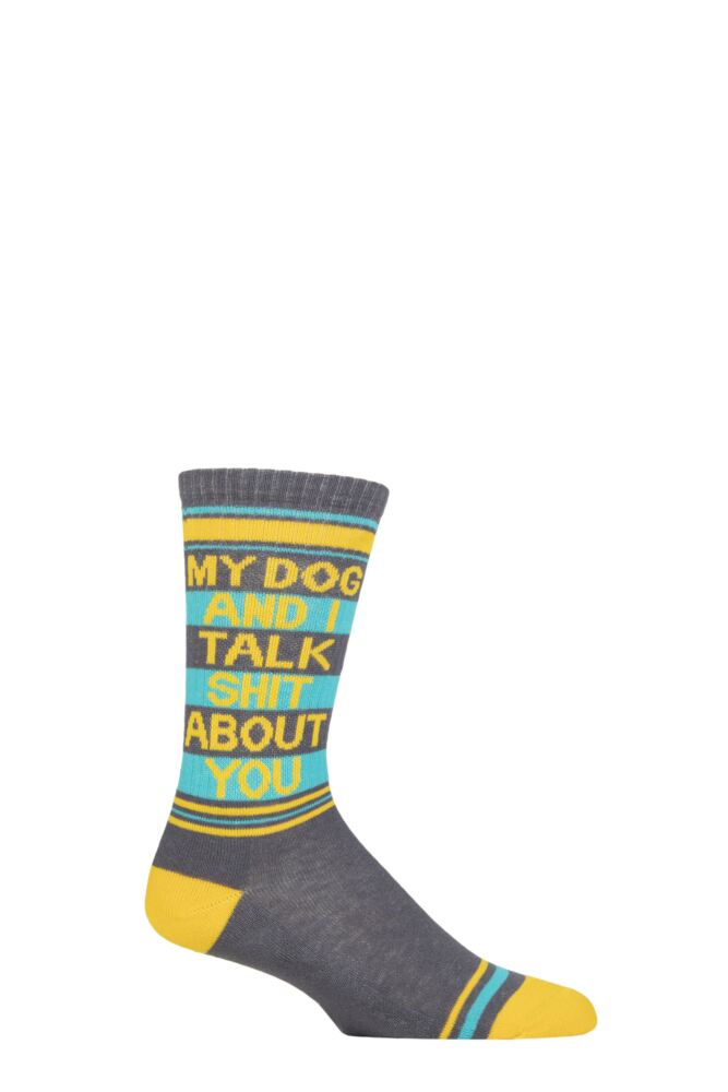 Sockshop Gumball PoodleMens & Womens Cotton My Dog & I Talk Shit About You Socks