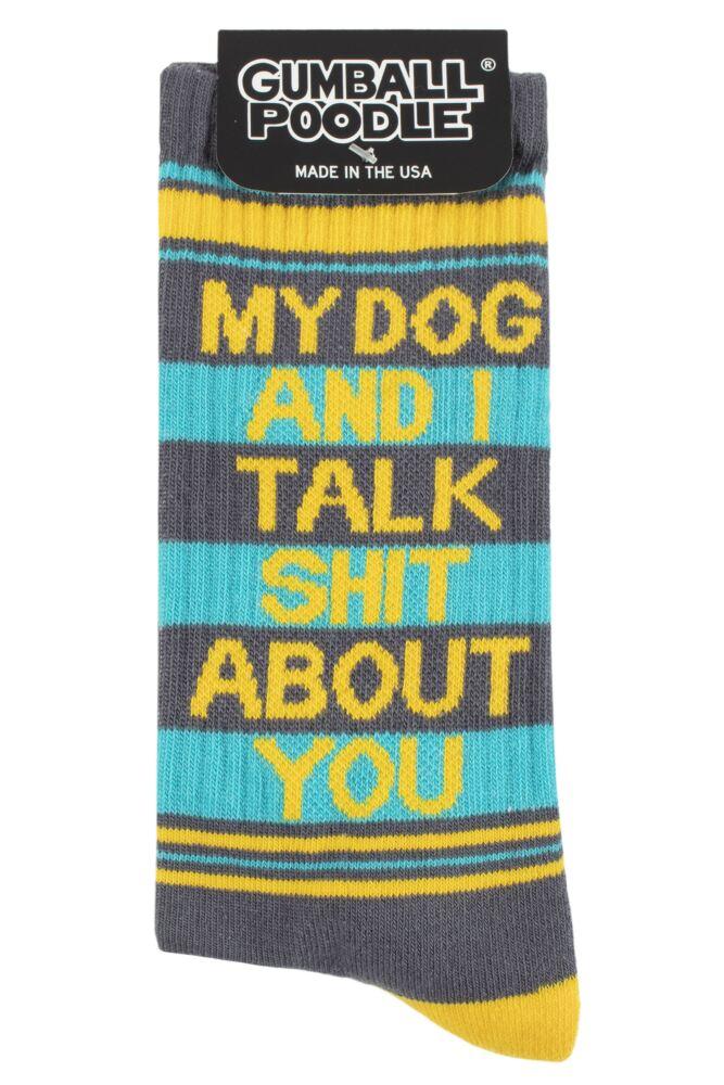 sockshop Gumball PoodleMens & Womens Cotton My Dog & I Talk Shit About You Socks