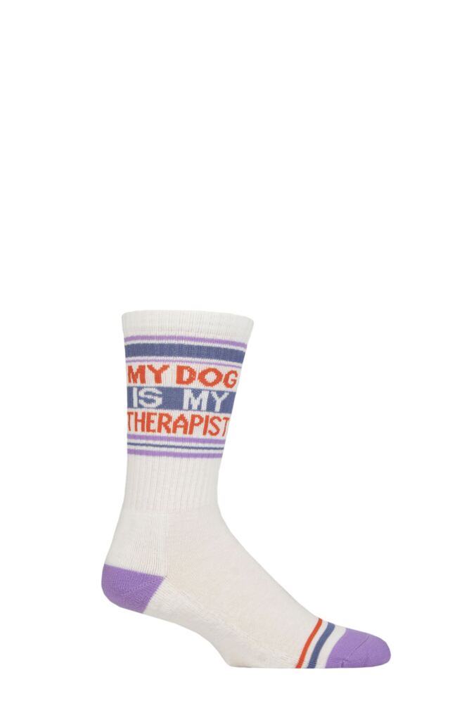 Sockshop Gumball PoodleMens & Womens Cotton My Dog Is My Therapist Socks
