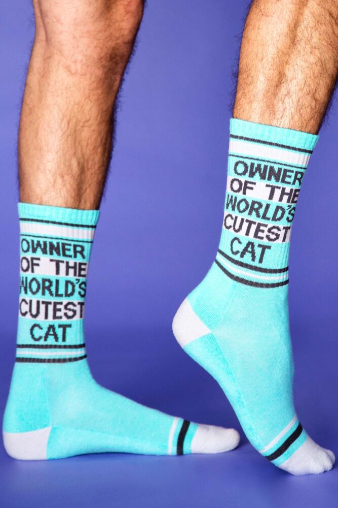 Sockshop Gumball PoodleMens & Womens Cotton Owner Of The World's Cutest Cat Socks