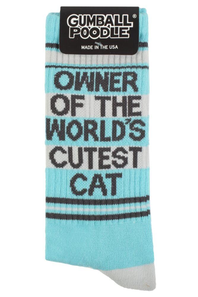 sockshop Gumball PoodleMens & Womens Cotton Owner of the World's Cutest Cat Socks
