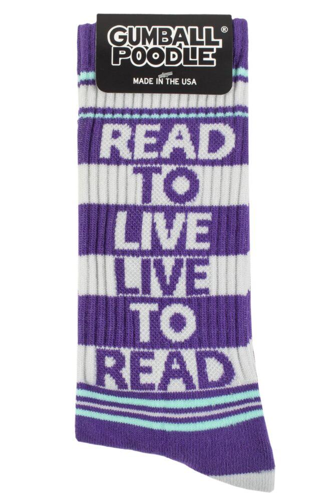 sockshop Gumball PoodleMens & Womens Cotton Read to Live Live to Read Socks
