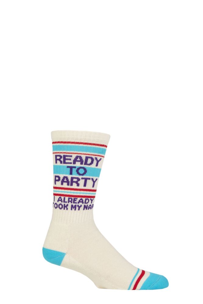 Sockshop Gumball PoodleMens & Womens Cotton Ready To Party I Already Took My Nap Socks
