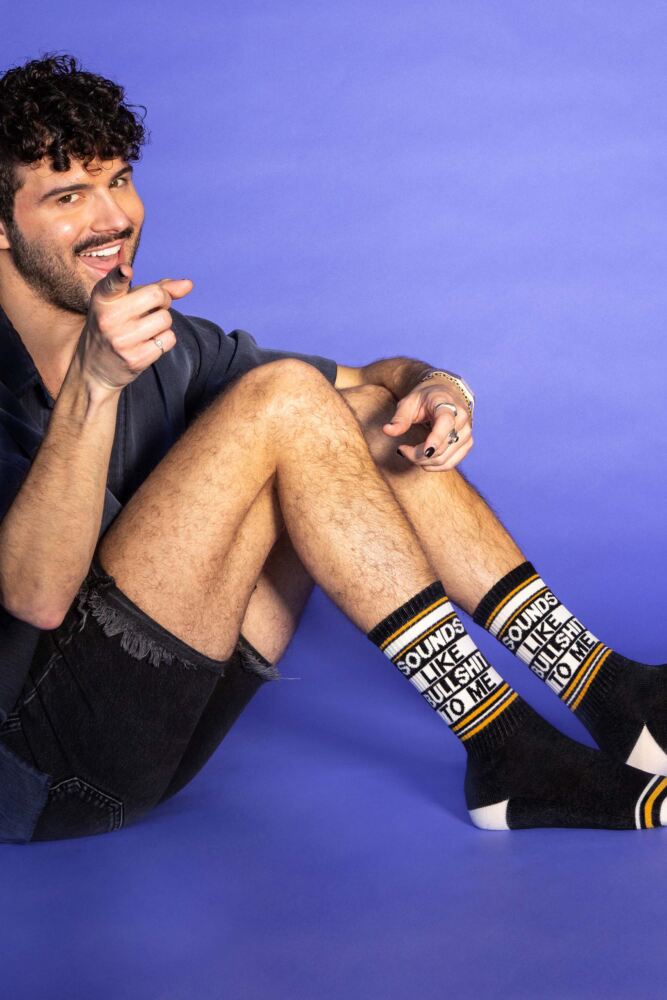 Sockshop Gumball PoodleMens & Womens Cotton Sounds Like Bullshit To Me Socks