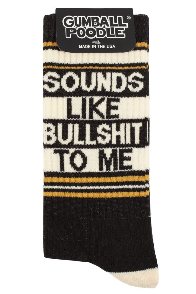 sockshop Gumball PoodleMens & Womens Cotton Sounds Like Bullshit to Me Socks