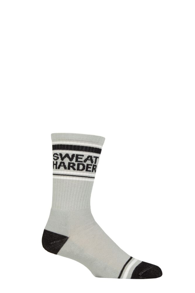 Sockshop Gumball PoodleMens & Womens Cotton Sweat Harder Gym Crew Socks