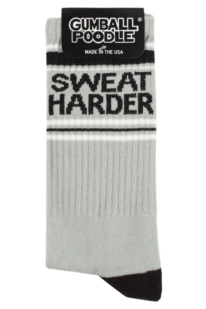 sockshop Gumball PoodleMens & Womens Cotton Sweat Harder Gym Crew Socks
