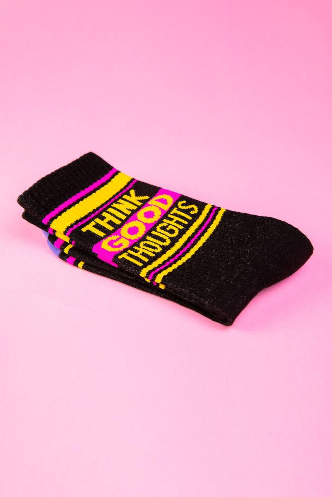 Sockshop Gumball PoodleMens & Womens Cotton Think Good Thoughts Socks