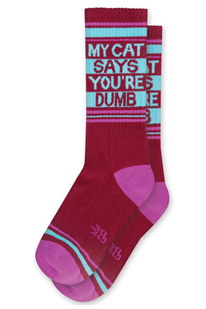 Sockshop Gumball PoodleMy Cat Says You're Dumb Cotton Socks