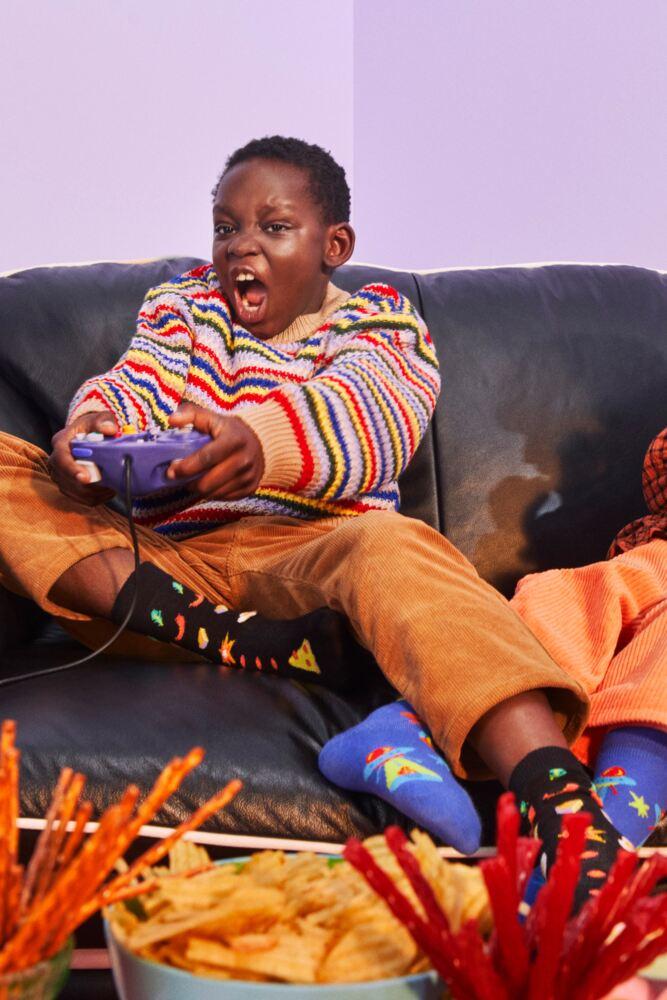 Sockshop Happy SocksKids Cotton Food Friends Socks 2-Pair