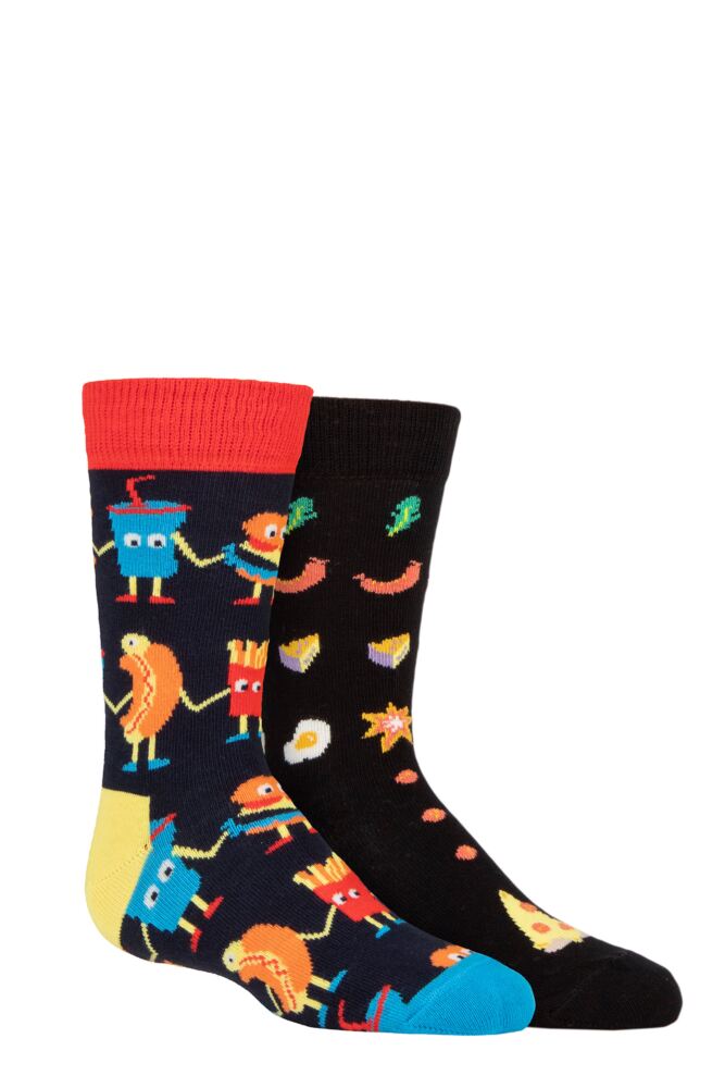 Sockshop Happy SocksKids Cotton Food Friends Socks 2-Pair