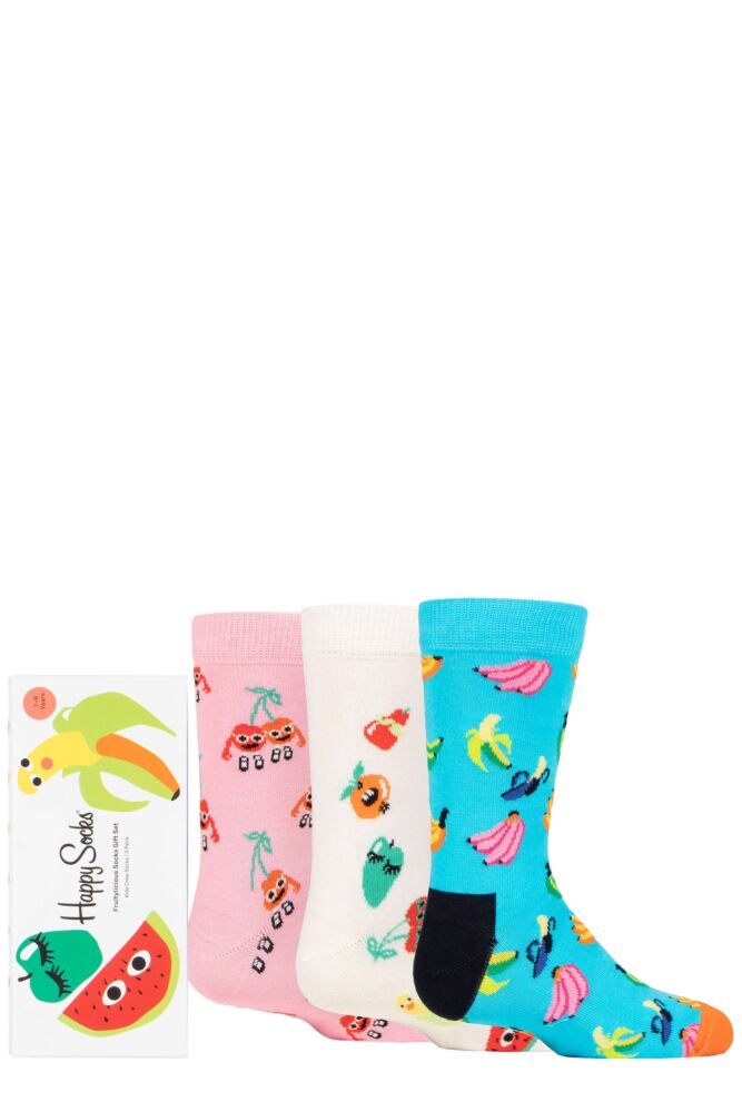 Sockshop Happy SocksKids Cotton Fruit Socks 3-Pair Gift Box