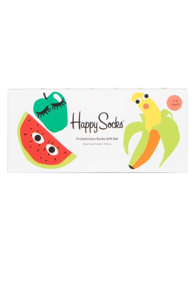 sockshop Happy SocksKids Cotton Fruit Socks 3-Pair Gift Box