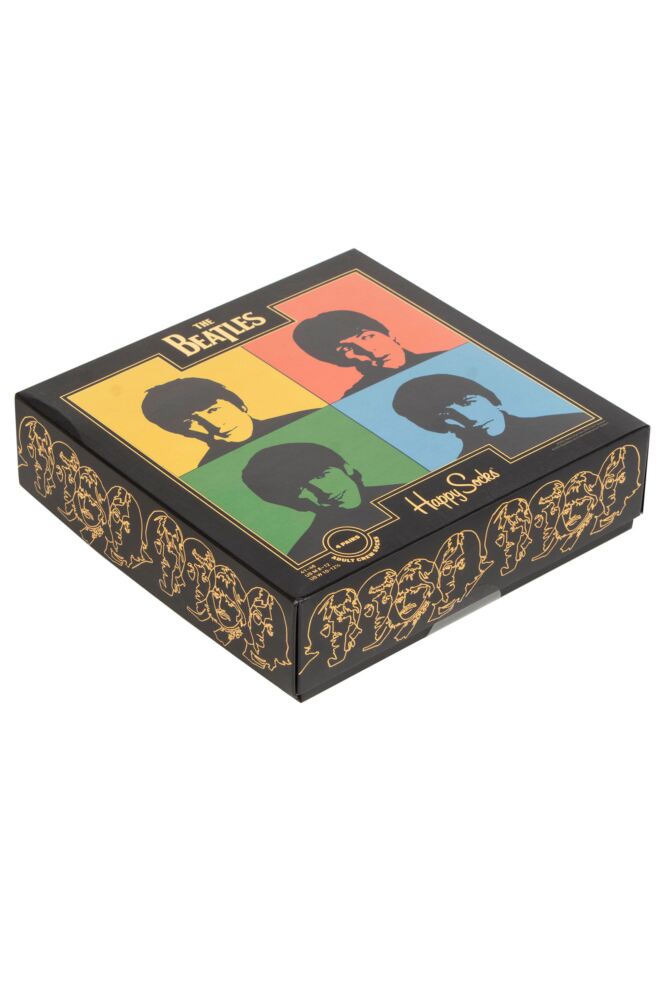 Sockshop Happy SocksMens & Womens Cotton Beatles Socks 4-Pair Gift Box
