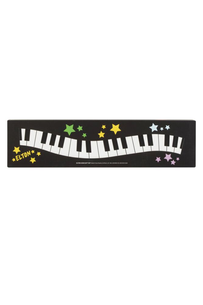 sockshop Happy SocksMens & Womens Cotton Elton John Socks 6-Pair Gift Box