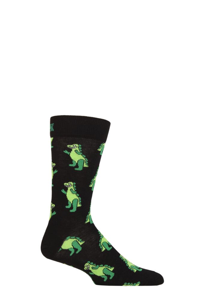 Sockshop Happy SocksMens & Womens Cotton Inflatable Dino Socks