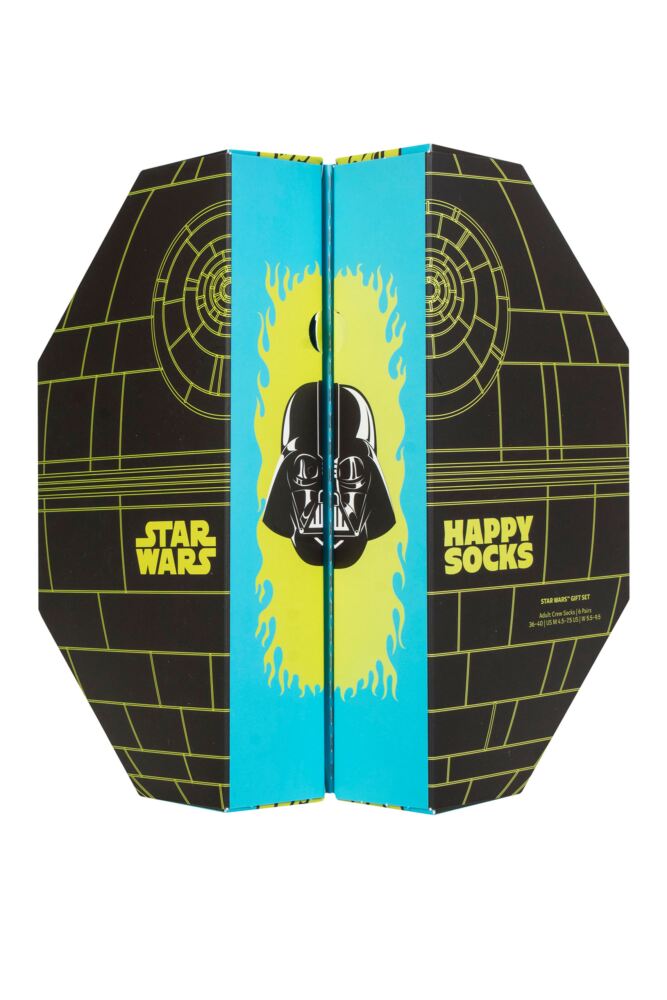 Sockshop Happy SocksMens & Womens Cotton Star Wars Death Star Socks 6-Pair Gift Box