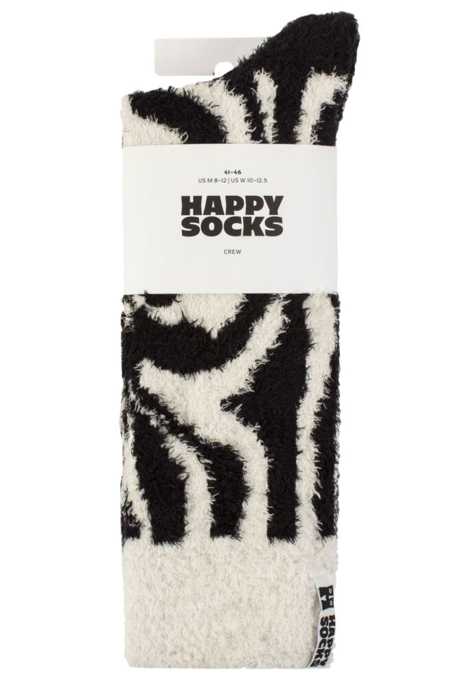 sockshop Happy SocksMens & Womens Fluffy Zebra Patterned Socks