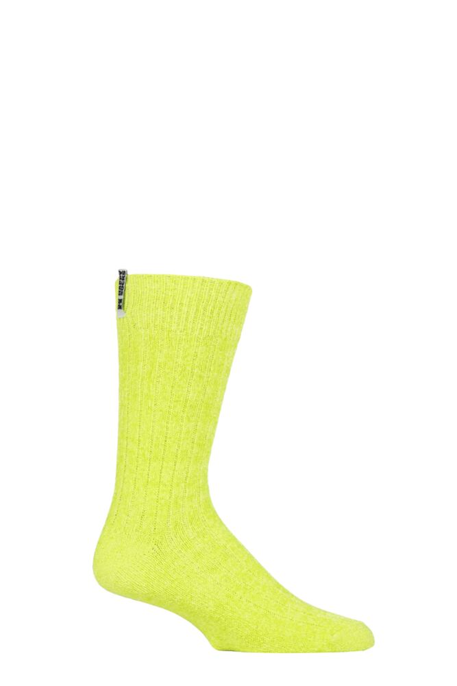Sockshop Happy SocksMens & Womens Neon Light Fluffy Socks