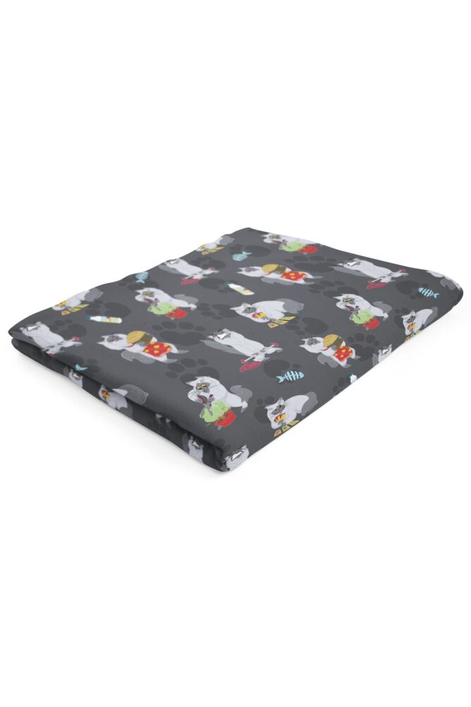 Sockshop Heat Holders1.7 Tog Oversized Cat Pattern Blanket