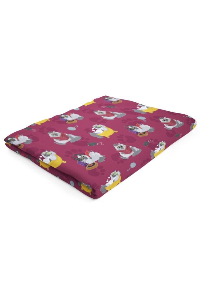 Sockshop Heat Holders1.7 Tog Oversized Cat Pattern Blanket