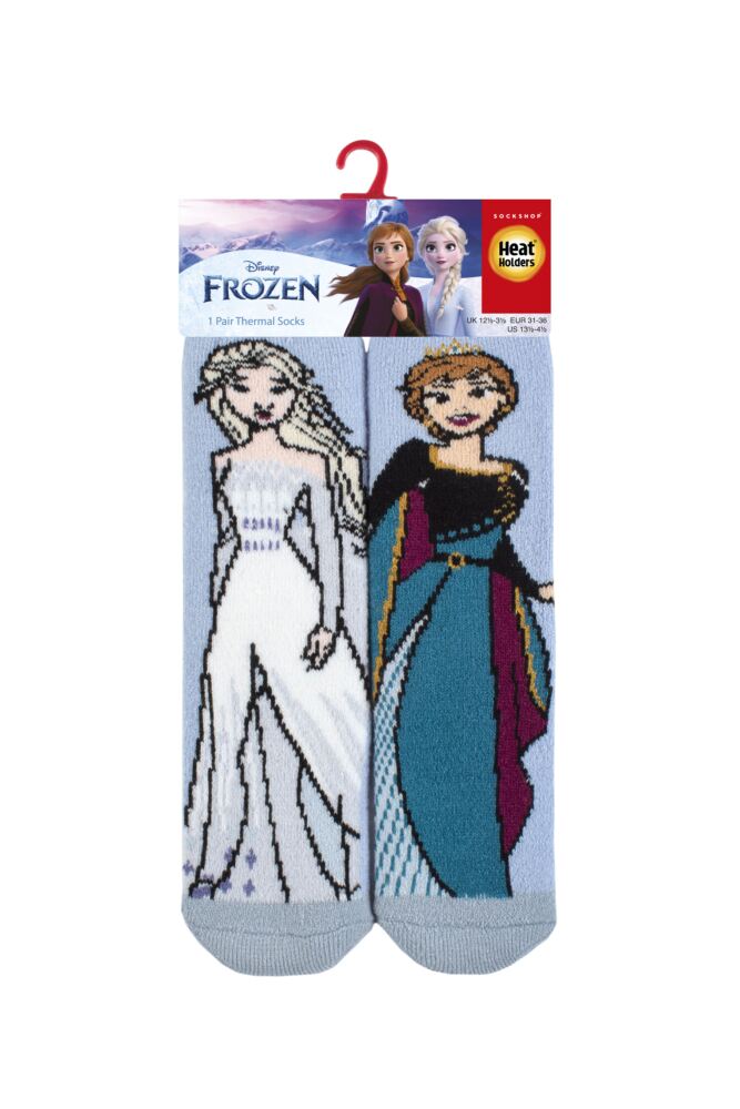 sockshop Heat HoldersKids 1.6 Tog Disney Frozen Anna & Elsa Lite Thermal Socks