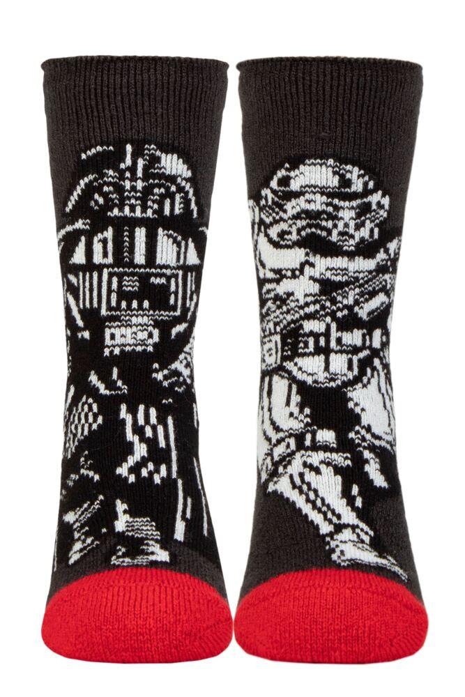 Sockshop Heat HoldersKids 1.6 Tog Disney Star Wars Darth Vader & Stormtrooper Lite Thermal Socks
