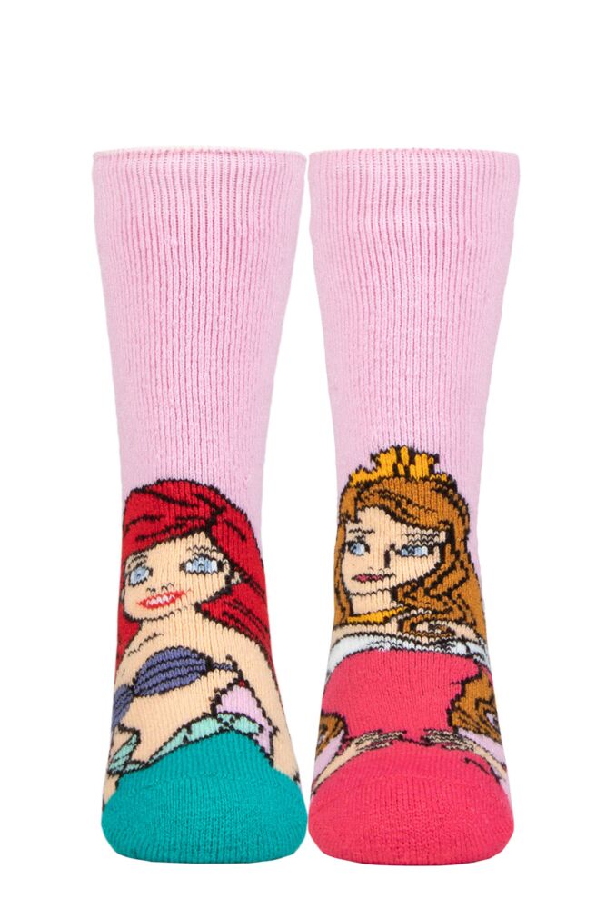 Sockshop Heat HoldersKids 1.6 Tog Disney The Little Mermaid & Sleeping Beauty Lite Thermal Socks