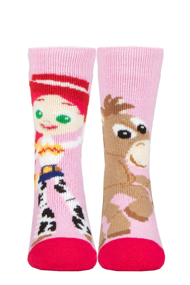 Sockshop Heat HoldersKids 1.6 Tog Disney Toy Story Jessie & Bullseye Lite Thermal Socks
