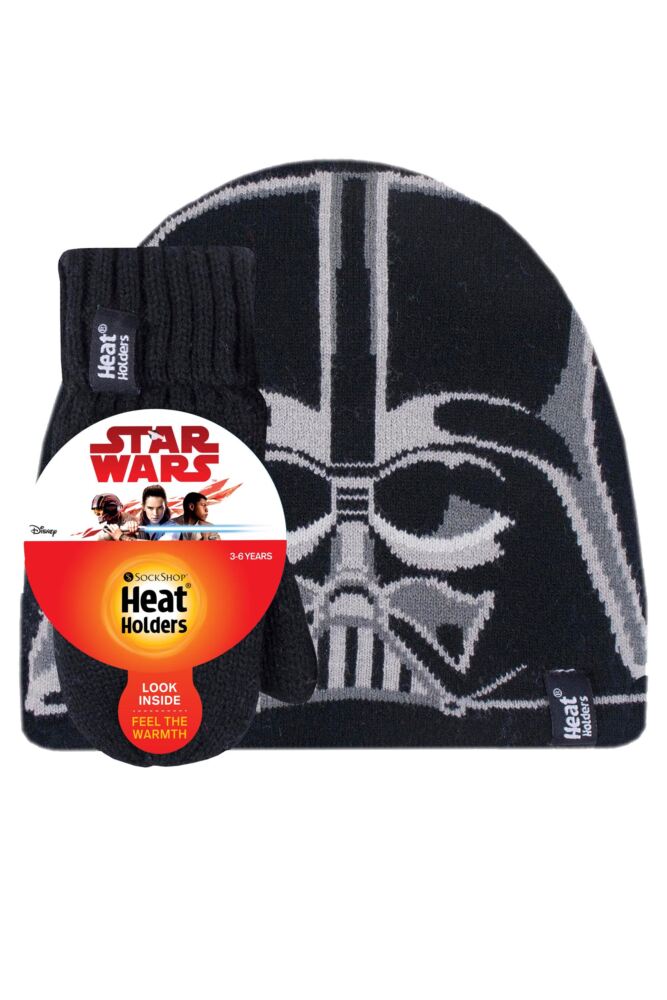 Sockshop Heat HoldersKids Disney Star Wars Darth Vader Hat & Mittens