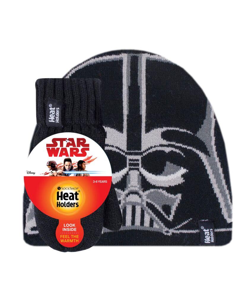 sockshop Heat HoldersKids Disney Star Wars Darth Vader Hat & Mittens