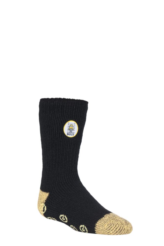 Sockshop Heat HoldersKids Jailbird Minions Slipper Socks