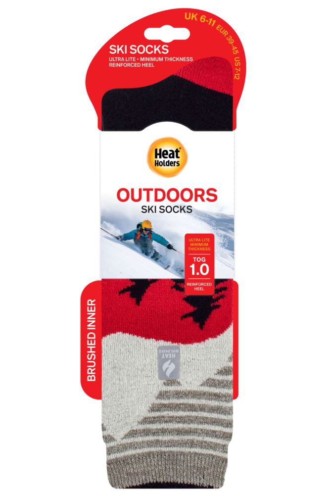 sockshop Heat HoldersMens 1.0 Tog Slalom Adventure Ultra Lite Ski Socks