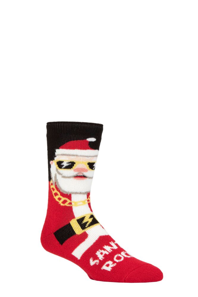 Sockshop Heat HoldersMens 1.6 Tog Christmas Lite Thermal Socks