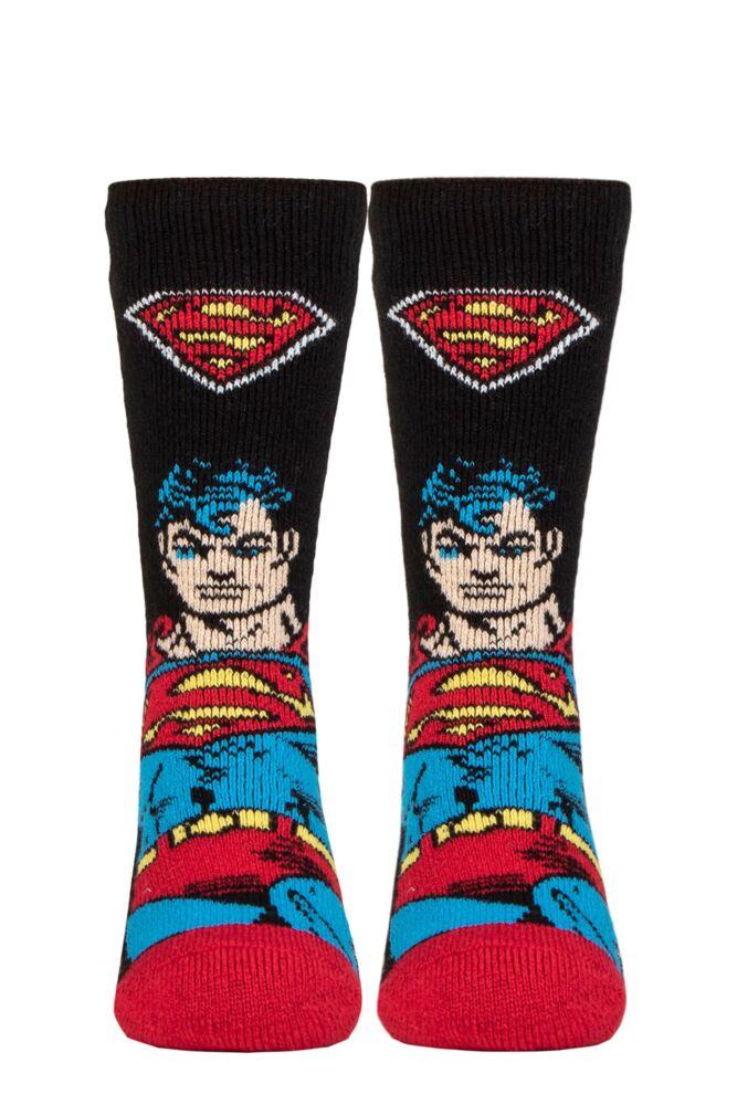 Sockshop Heat HoldersMens 1.6 Tog DC Superman Lite Thermal Socks