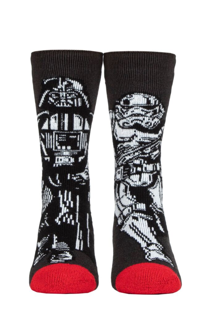 Sockshop Heat HoldersMens 1.6 Tog Disney Star Wars Darth Vader & Storm Trooper Lite Thermal Socks