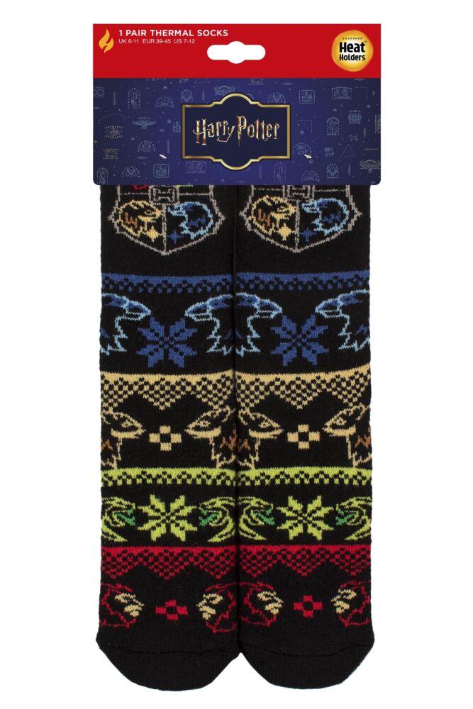 Sockshop Heat HoldersMens 1.6 Tog Harry Potter Fairisle Lite Thermal Socks
