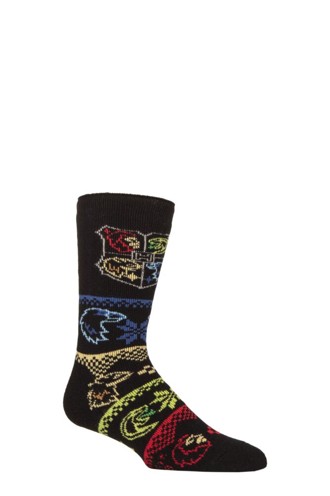 sockshop Heat HoldersMens 1.6 Tog Harry Potter Fairisle Lite Thermal Socks