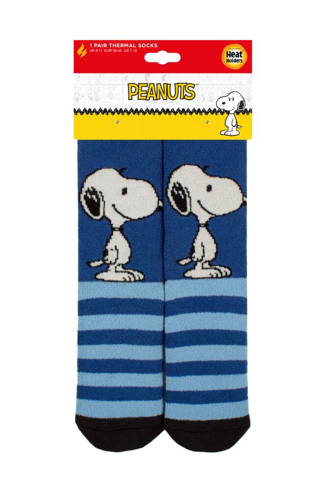 Sockshop Heat HoldersMens 1.6 TOG Lite Peanuts Snoopy Thermal Socks