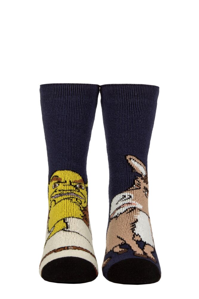 Sockshop Heat HoldersMens 1.6 TOG Lite Shrek Thermal Socks