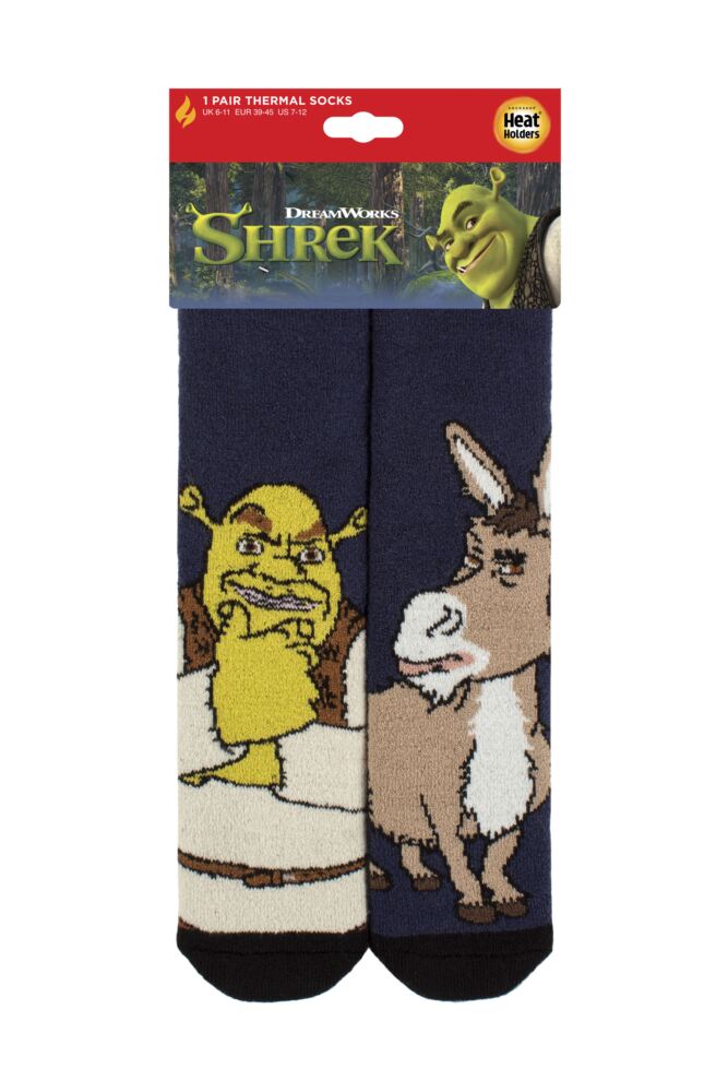 sockshop Heat HoldersMens 1.6 TOG Lite Shrek Thermal Socks