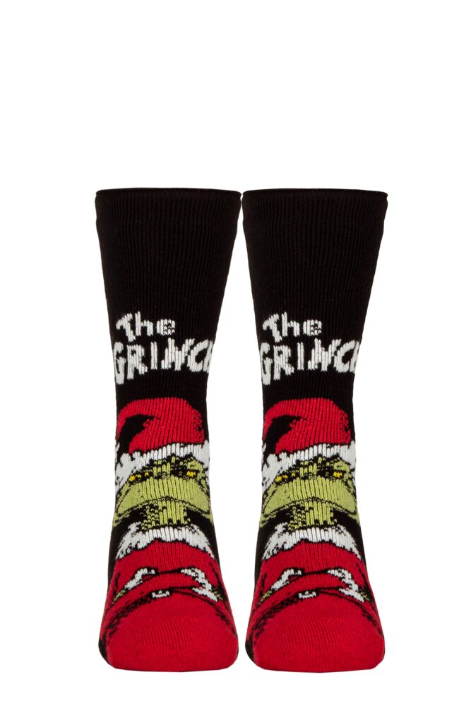 Sockshop Heat HoldersMens 1.6 TOG Lite The Grinch Thermal Socks