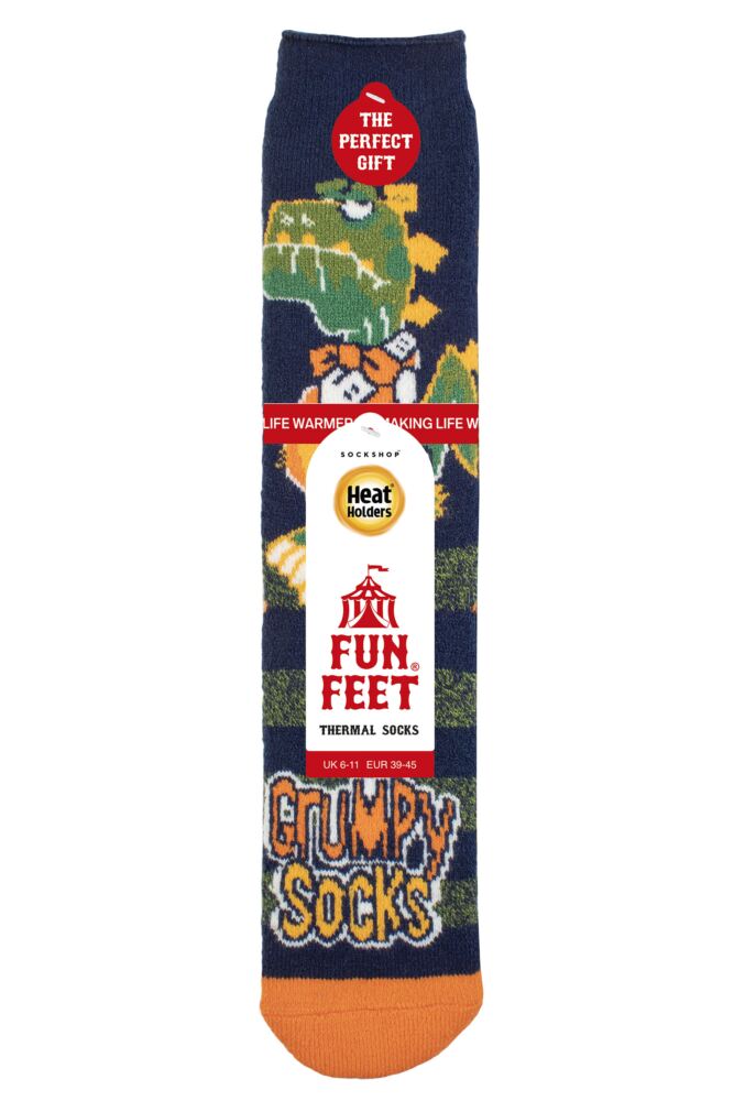 sockshop Heat HoldersMens 1.6 Tog Novelty Lite Thermal Socks