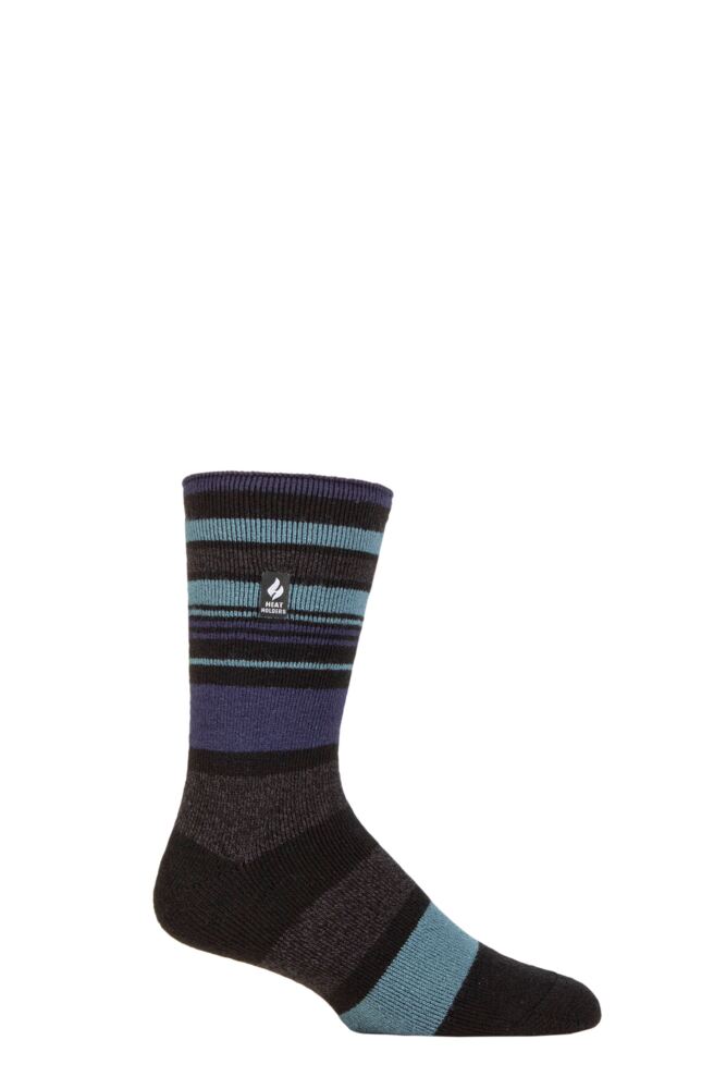 Sockshop Heat HoldersMens 1.6 Tog Striped Patterned & Argyle Lite Thermal Socks