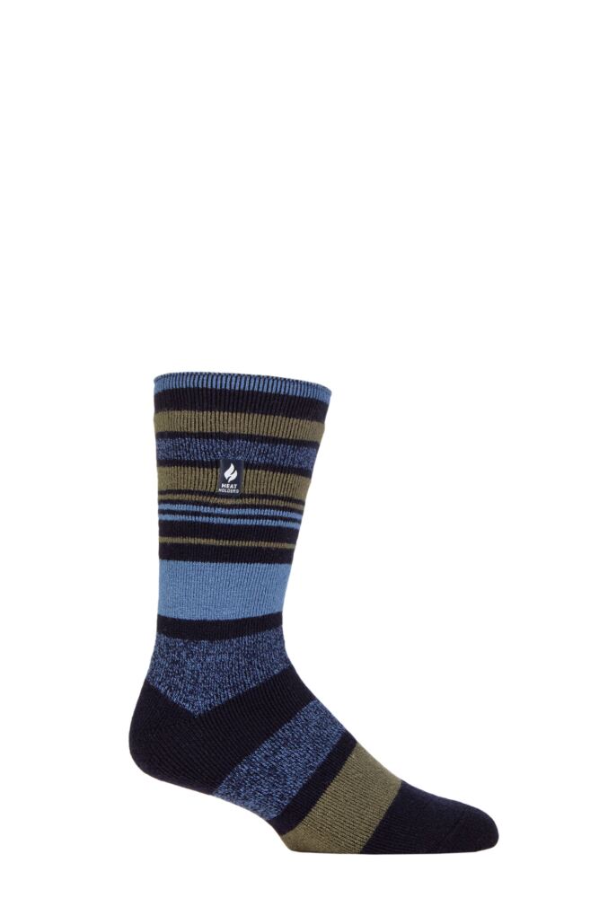 Sockshop Heat HoldersMens 1.6 Tog Striped Patterned & Argyle Lite Thermal Socks