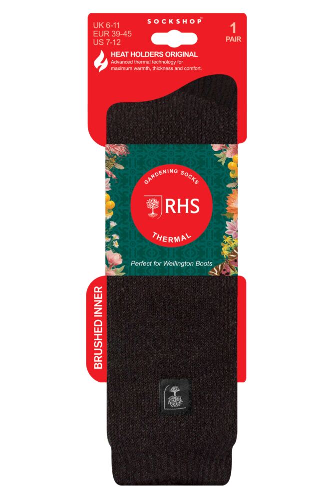 sockshop Heat HoldersMens 2.3 Tog Original The Royal Horticultural Society Thermal Wellington Boot Socks