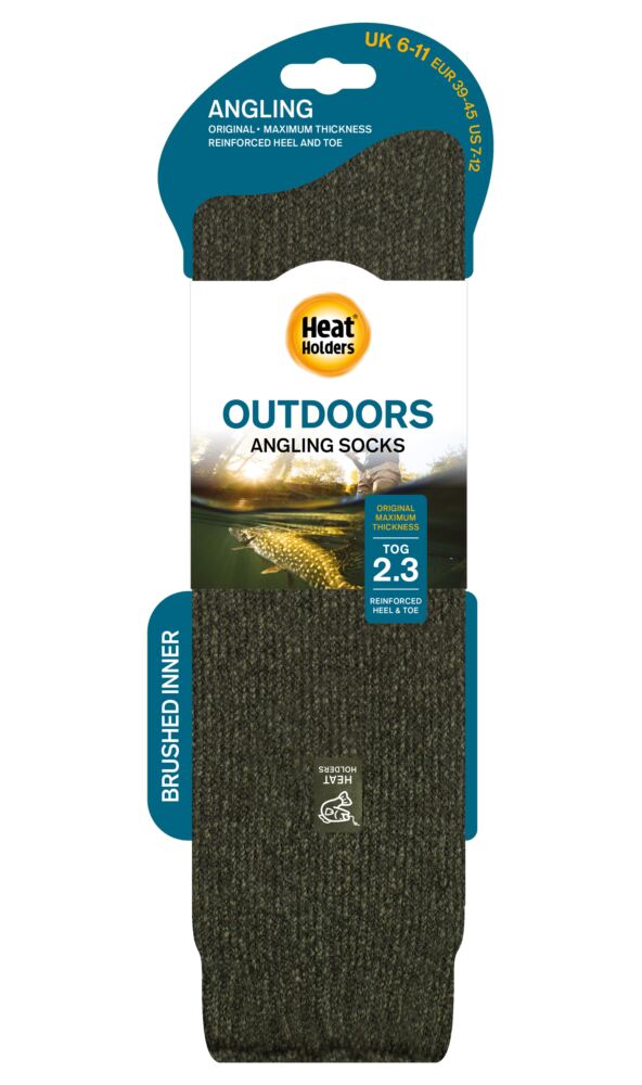 sockshop Heat HoldersMens 2.3 Tog Outdoor Plain Angling Socks