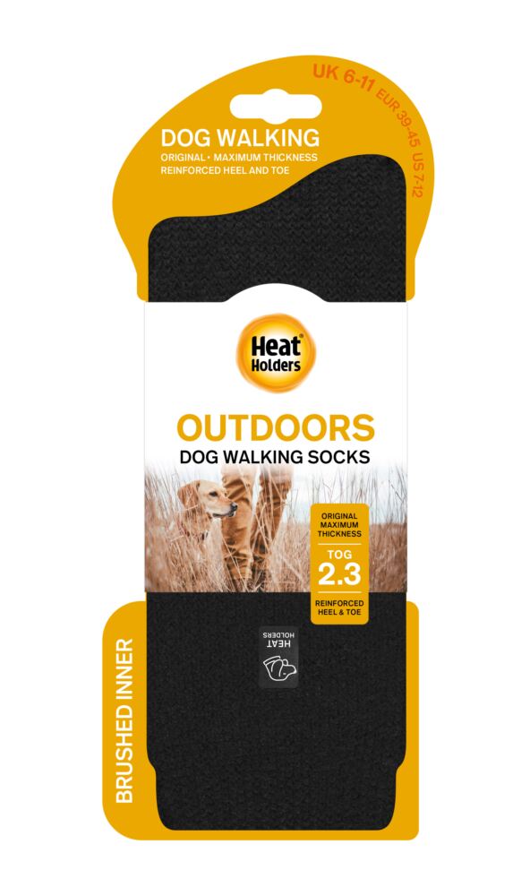 sockshop Heat HoldersMens 2.3 Tog Outdoor Plain Dog Walking Socks